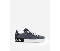 Sneaker Portofino aus Kalbsleder mit DG-Logo