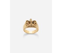 Ring Crown mit krone und tigereisen