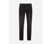 JEANS SLIM STRETCH SCHWARZ GEWASCHEN