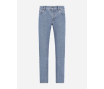 Jeans Slim Stretch azurblau gewaschen