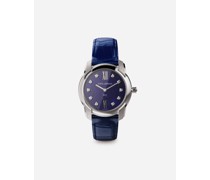 UHR DG7 AUS STAHL MIT LAPISLAZULI UND DIAMANTEN