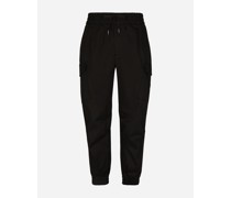 Cargohose aus Baumwolle mit Logoplakette