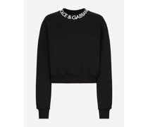 Sweatshirt aus Jersey mit Logostickerei Dolce&Gabbana