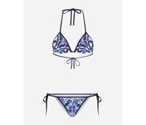 Triangel-Bikini Majolika-Print