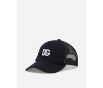 Trucker-Mütze aus Baumwolle mit DG-Logo und Netzgewebe