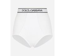 Panty aus geripptem Jersey mit Logo-Gummiband