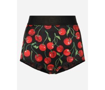 Panty aus Satin Kirschenprint