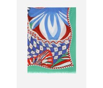 Cotton sarong with Carretto print (110x190)
