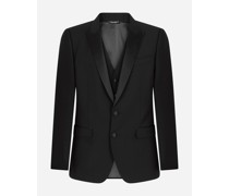 Wool and silk Martini-fit tuxedo suit