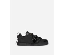 Sneaker Portofino aus kalbsleder und lackleder