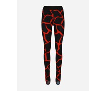 Leggings aus Jersey Giraffen-Print