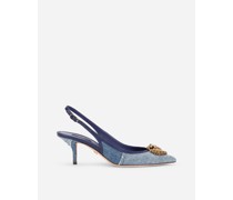 SLINGBACK DEVOTION AUS DENIM-PATCHWORK