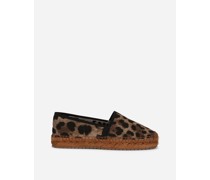 Espadrilles aus Stoff Leoprint