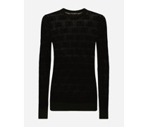 Rundhalspullover Spitze Jacquard DG Monogram