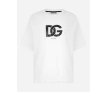 Baumwoll-T-Shirt mit DG-Logoprint