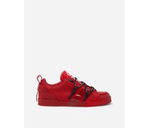 SNEAKER PORTOFINO AUS KALBSLEDER UND LACKLEDER