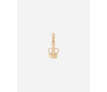 Crown Yellow gold charm