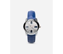 Uhr mit armband aus alligatorleder