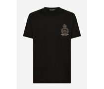 Baumwoll-T-Shirt mit DG-Wappenpatch