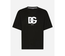 Baumwoll-T-Shirt mit DG-Logoprint