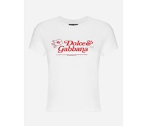 Jersey-T-Shirt mit Print Dolce&Gabbana