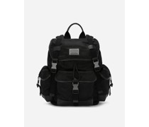 Rucksack aus Nylon Logo