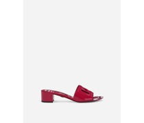 Mule DG Cut-out aus Lackleder