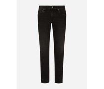 Jeans Skinny Stretch grau gewaschen