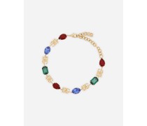 Choker with DG logo and multi-colored crystals