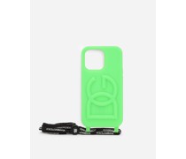 Cover iPhone 13 Pro aus Gummi mit Relieflogo