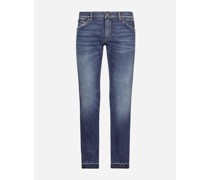 Jeans Slim Stretchdenim gewaschen