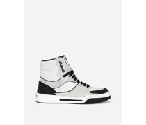 High-Top-Sneaker New Roma aus Kalbsleder mit Thermostrass