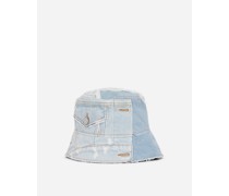 Fischerhut aus Patchwork-Denim