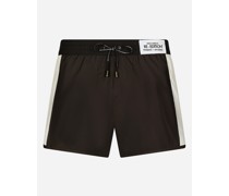 Swim shorts with contrasting band