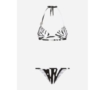 Triangel-Bikini Zebraprint mit DG-Logo