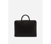 BRIEFCASE MONREALE AUS KALBSLEDER MIT HEI?GEPRÄGTEM LOGO