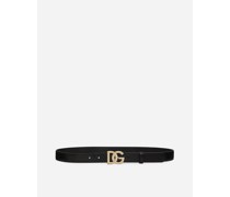 Calfskin belt with DG logo