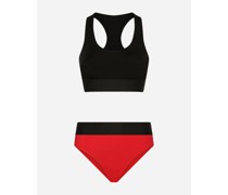 Bikini mit Logo-Gummiband