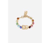 Bracelet with colorful rhinestones and DG logo