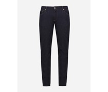 STRETCHJEANS SLIM BLAU MIT DG-LOGO