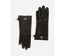Nappa leather gloves with DG logo