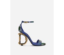 Sandalette DG Barocco aus Pythonleder