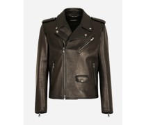 Bikerjacke aus Leder