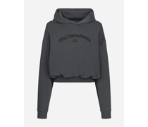 Cropped Sweatshirt mit Kapuze Dolce&Gabbana-Logo