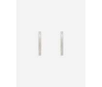 Ohrringe Easy Diamond aus Weißgold 18 kt und Diamanten
