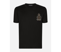 Baumwoll-T-Shirt mit DG-Wappenpatch