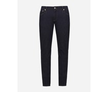 Stretchjeans slim blau mit DG-logo
