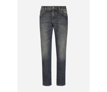 Jeans Skinny Stretch hellblau gewaschen