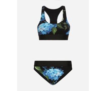 Brassière-Bikini Glockenblumen-Print