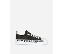 SNEAKERS PORTOFINO LIGHT AUS KALBSLEDER MIT LOGOPLAKETTE UND LOGOPRINT